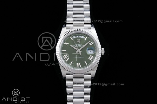 DayDate 40 228239 VSF 1:1 Best Edition Green Roman...