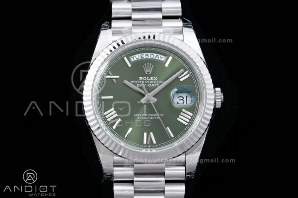 DayDate 40 228239 VSF 1:1 Best Edition Green Roman...