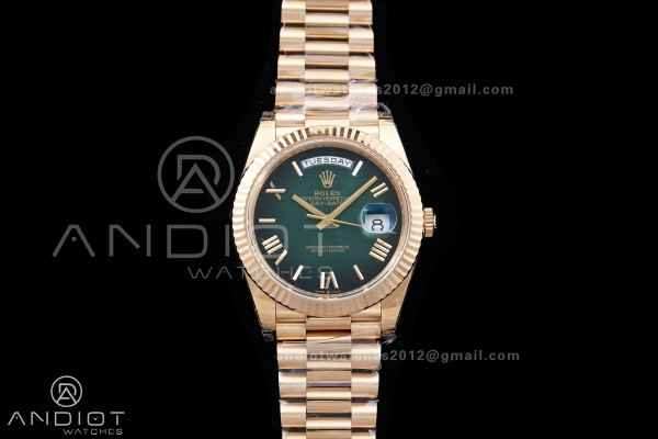 DayDate 40 228238 VSF 1:1 Best Edition Green Ombre...