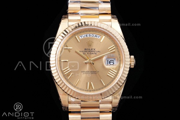 DayDate 40 228238 VSF 1:1 Best Edition YG Roman Di...