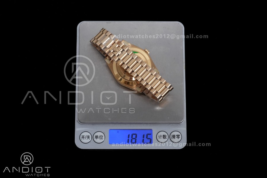 DayDate 40 228238 VSF 1:1 Best Edition YG Dial on President Bracelet VS3255