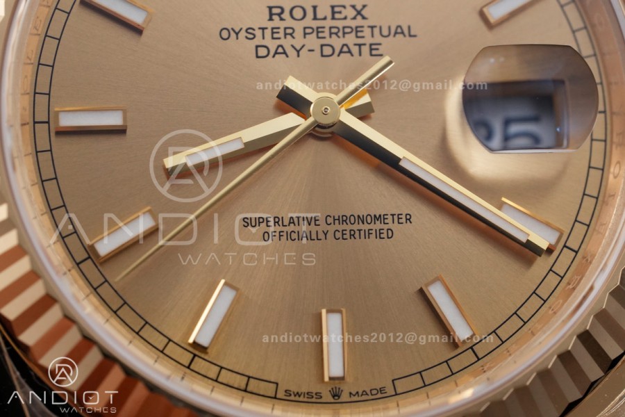 DayDate 40 228238 VSF 1:1 Best Edition YG Dial on President Bracelet VS3255