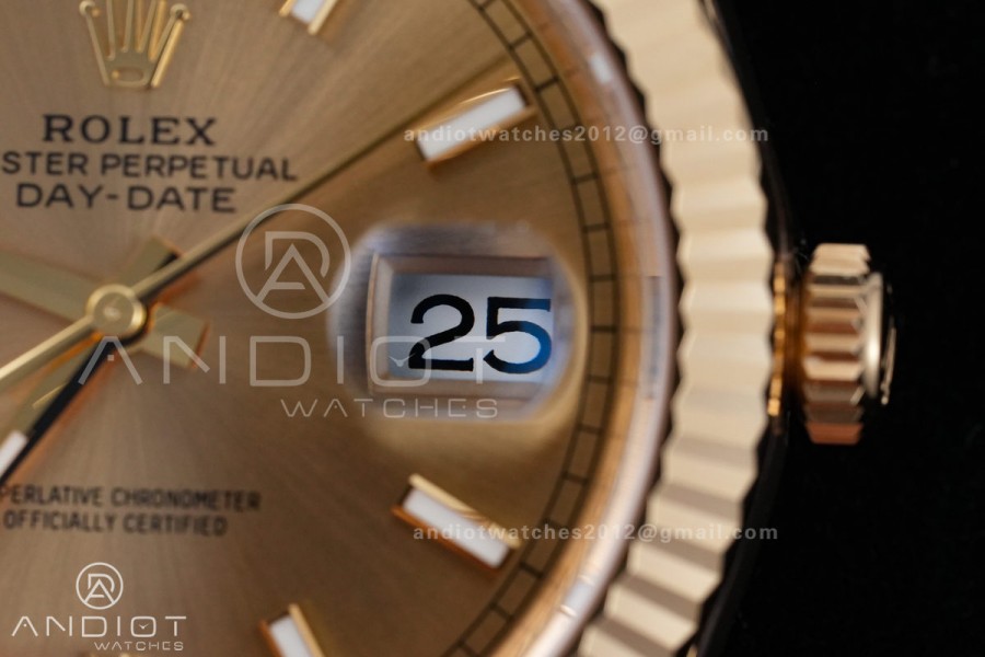 DayDate 40 228238 VSF 1:1 Best Edition YG Dial on President Bracelet VS3255