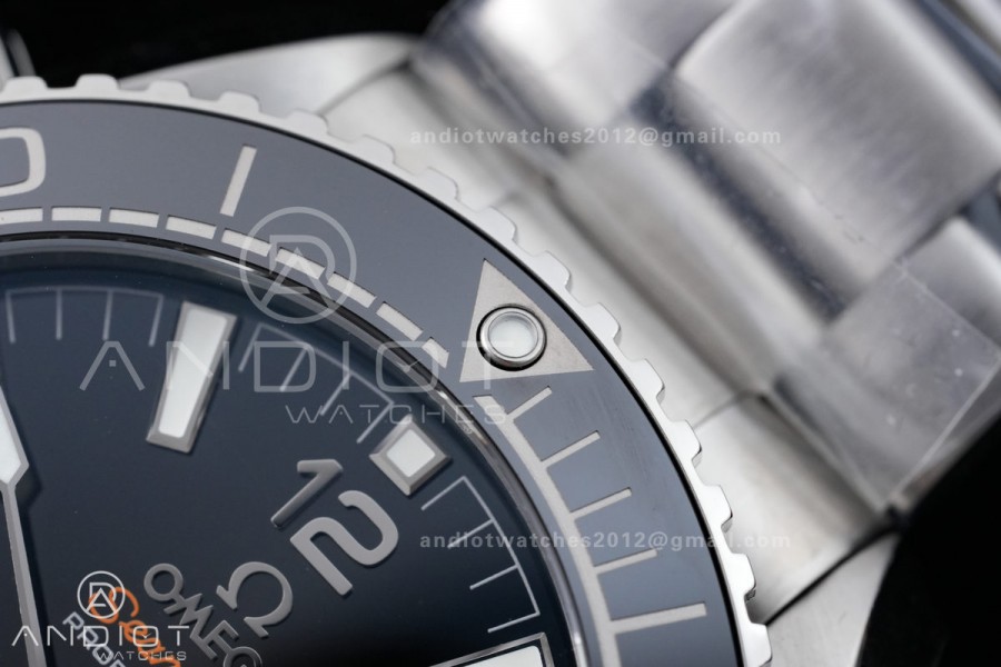 Planet Ocean 43.5mm SS VSF 1:1 Best Edition Black Ceramic Bezel and Dial on SS Bracelet A8900 Super Clone