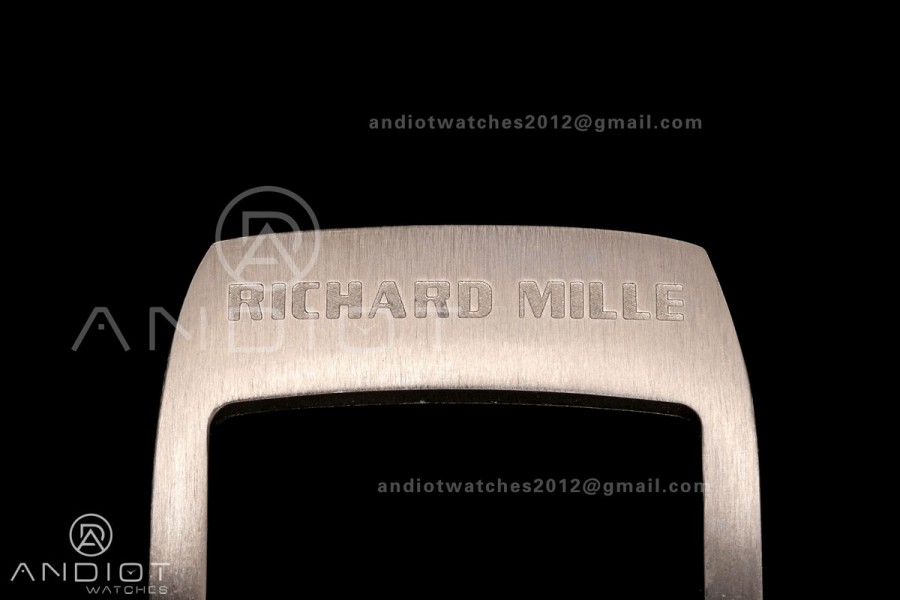 RM061 White NTPT A9F 1:1 Best Edition on Black Rubber Strap RMUL2 Free Sprung