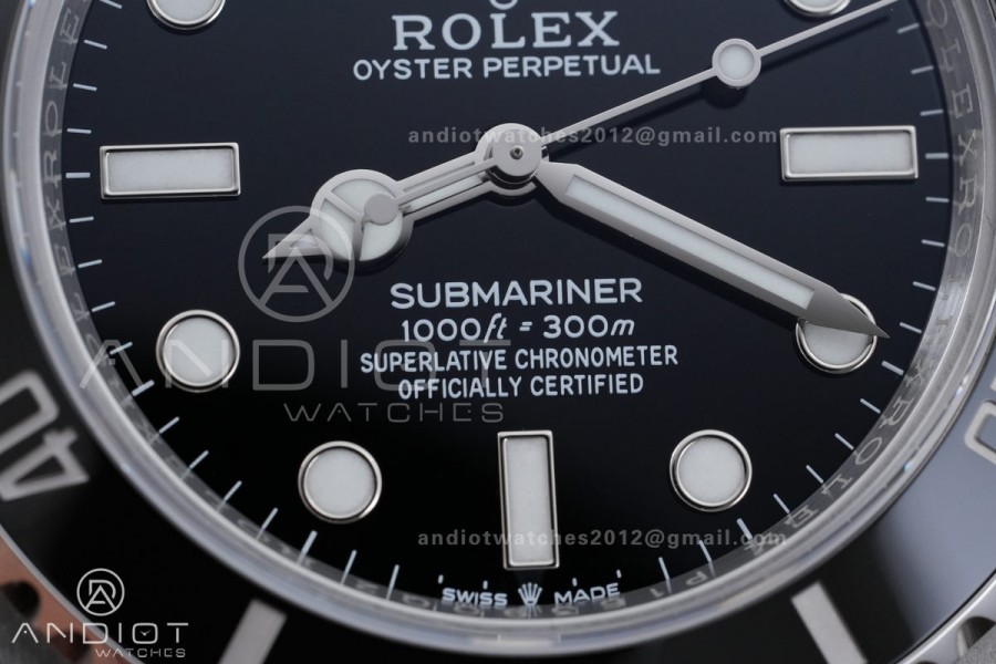 Submariner 41mm 124060 No Date RICH 1:1 Best Edition 904L SS Case and Bracelet JH3230 V2 (Free Sprung)
