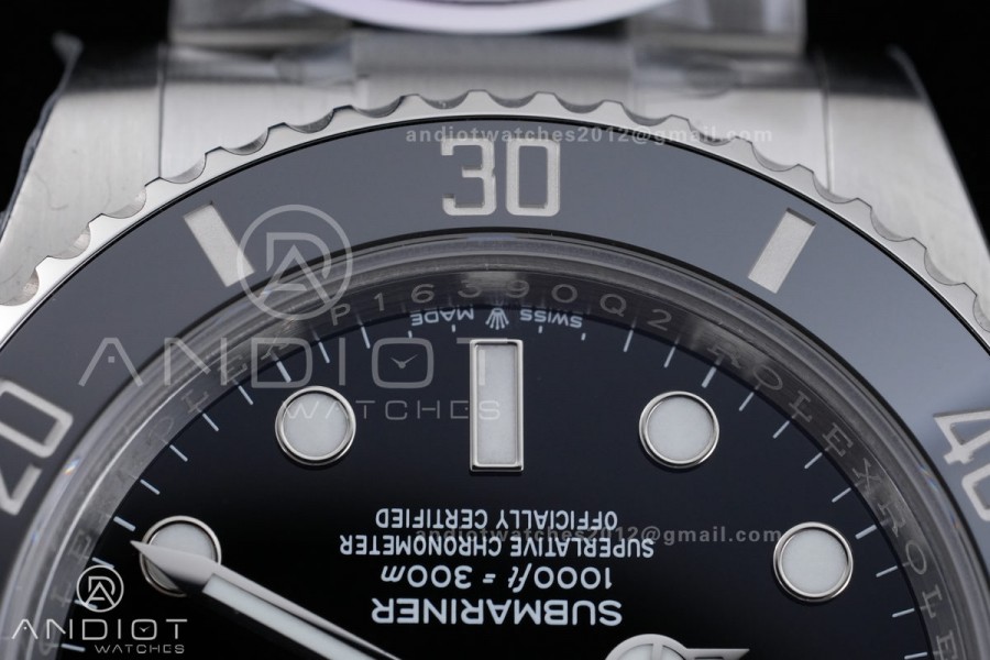 Submariner 41mm 124060 No Date RICH 1:1 Best Edition 904L SS Case and Bracelet JH3230 V2 (Free Sprung)