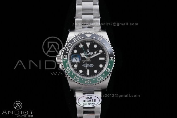 GMT-Master II 126720 VTNR LHD 904L Steel RICH 1:1 Best Edition on Oyster Bracelet JH3285 (Free Sprung) V2