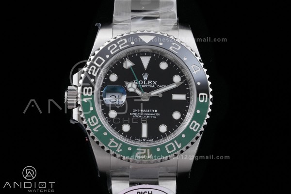 GMT-Master II 126720 VTNR LHD 904L Steel RICH 1:1 Best Edition on Oyster Bracelet JH3285 (Free Sprung) V2