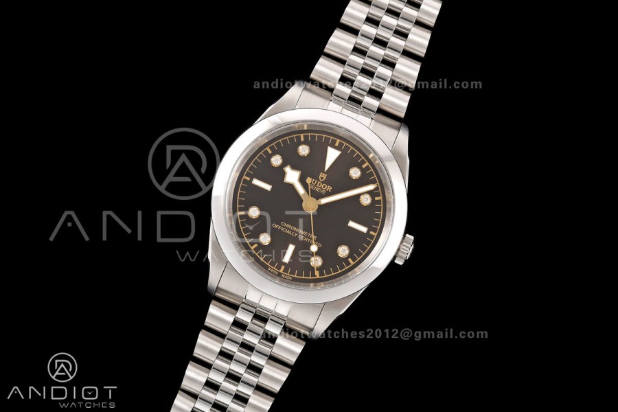 Black Bay One 41 SS HTF 1:1 Best Edition Black Diamonds Dial on SS Bracelet A26J