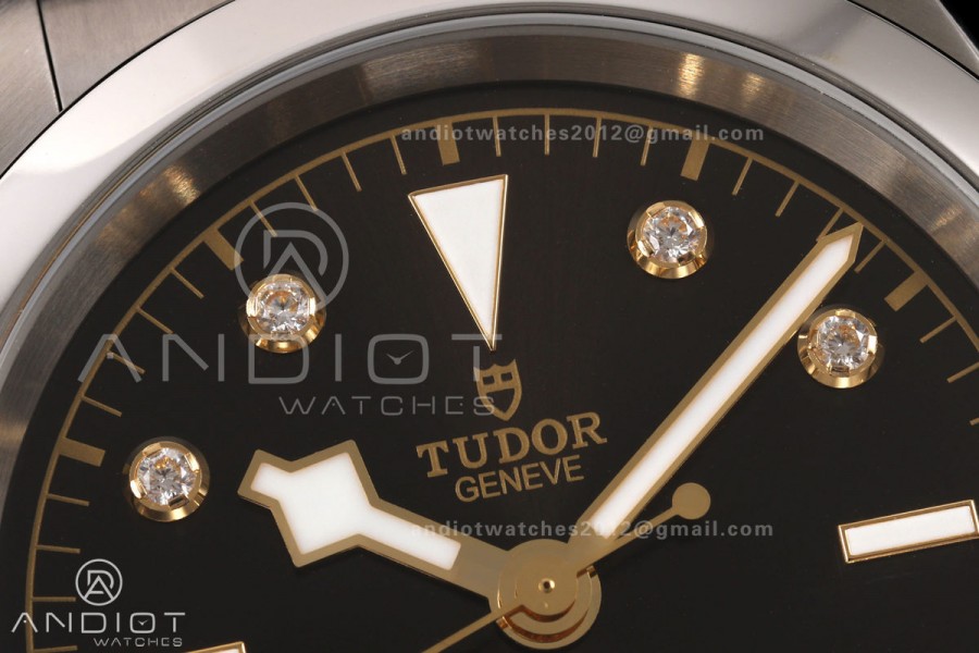 Black Bay One 41 SS HTF 1:1 Best Edition Black Diamonds Dial on SS Bracelet A26J