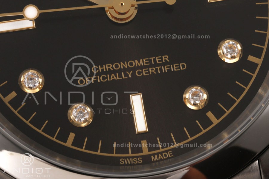 Black Bay One 41 SS HTF 1:1 Best Edition Black Diamonds Dial on SS Bracelet A26J