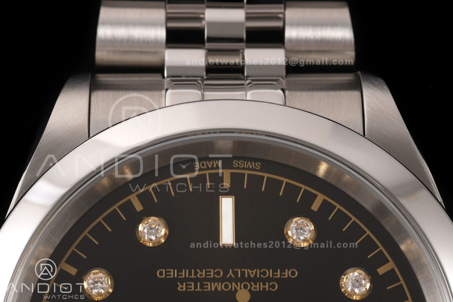 Black Bay One 41 SS HTF 1:1 Best Edition Black Diamonds Dial on SS Bracelet A26J