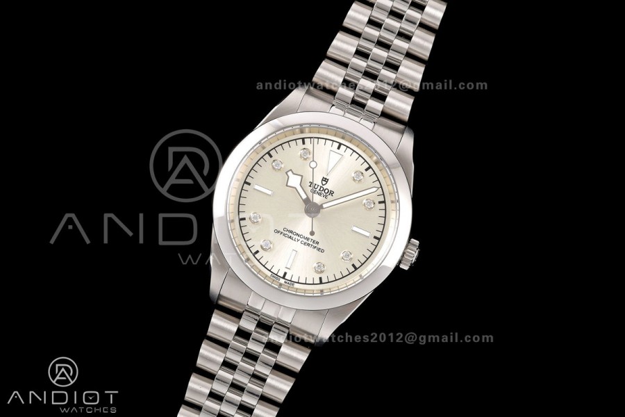 Black Bay One 41 SS HTF 1:1 Best Edition Silver Diamonds Dial on SS Bracelet A26J