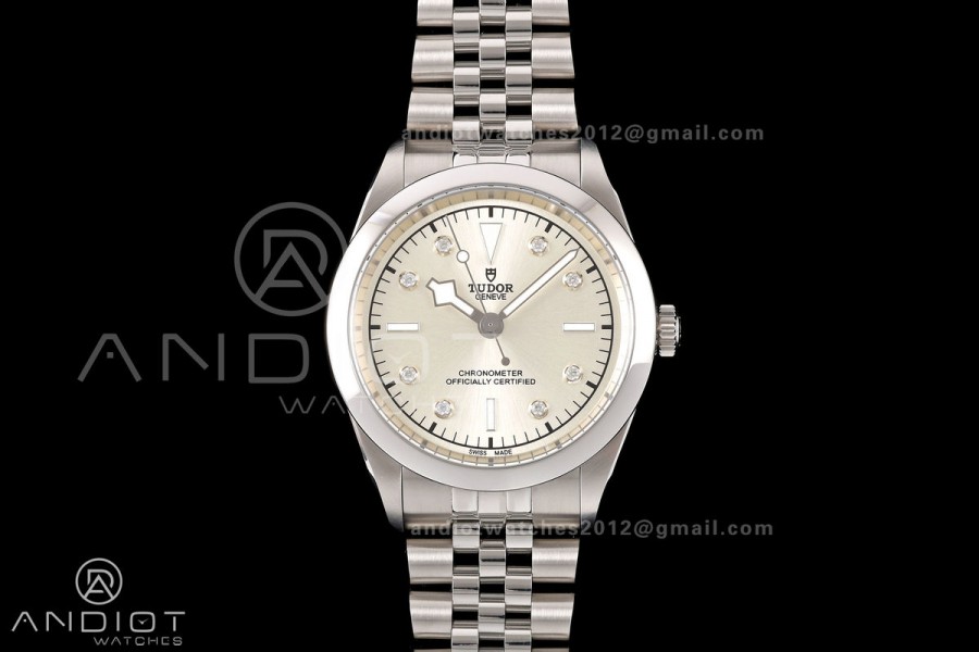 Black Bay One 41 SS HTF 1:1 Best Edition Silver Diamonds Dial on SS Bracelet A26J