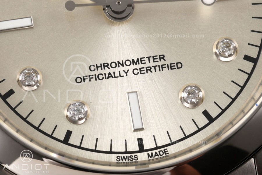 Black Bay One 41 SS HTF 1:1 Best Edition Silver Diamonds Dial on SS Bracelet A26J