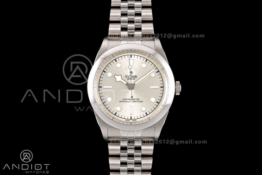 Black Bay One 41 SS HTF 1:1 Best Edition Silver Dial on SS Bracelet A26J
