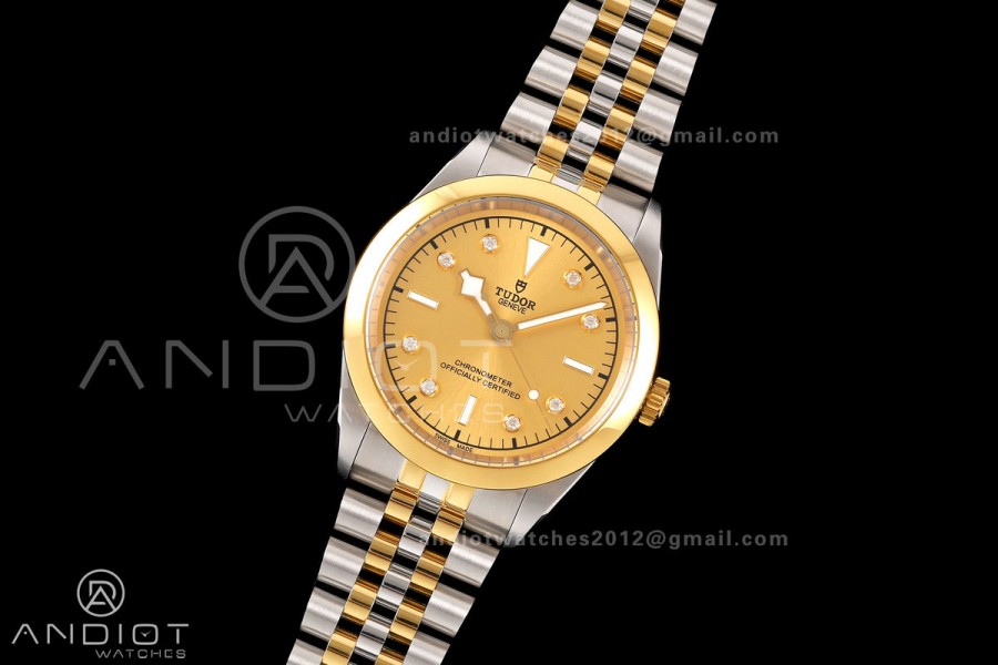 Black Bay One 41 SS/YG HTF 1:1 Best Edition YG Diamonds Dial on SS/YG Bracelet A26J