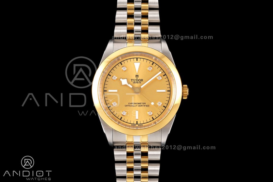 Black Bay One 41 SS/YG HTF 1:1 Best Edition YG Diamonds Dial on SS/YG Bracelet A26J