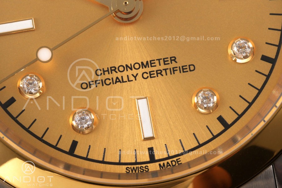 Black Bay One 41 SS/YG HTF 1:1 Best Edition YG Diamonds Dial on SS/YG Bracelet A26J