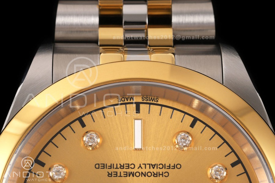 Black Bay One 41 SS/YG HTF 1:1 Best Edition YG Diamonds Dial on SS/YG Bracelet A26J