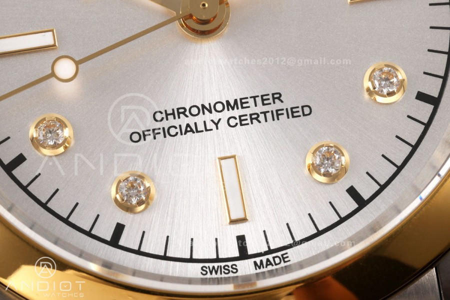 Black Bay One 41 SS/YG HTF 1:1 Best Edition Silver Diamonds Dial on SS/YG Bracelet A26J