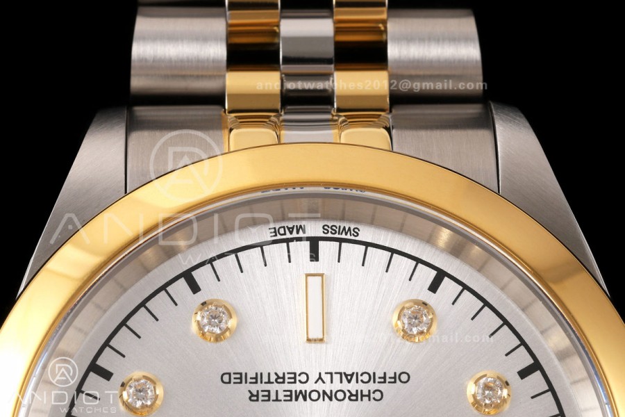 Black Bay One 41 SS/YG HTF 1:1 Best Edition Silver Diamonds Dial on SS/YG Bracelet A26J