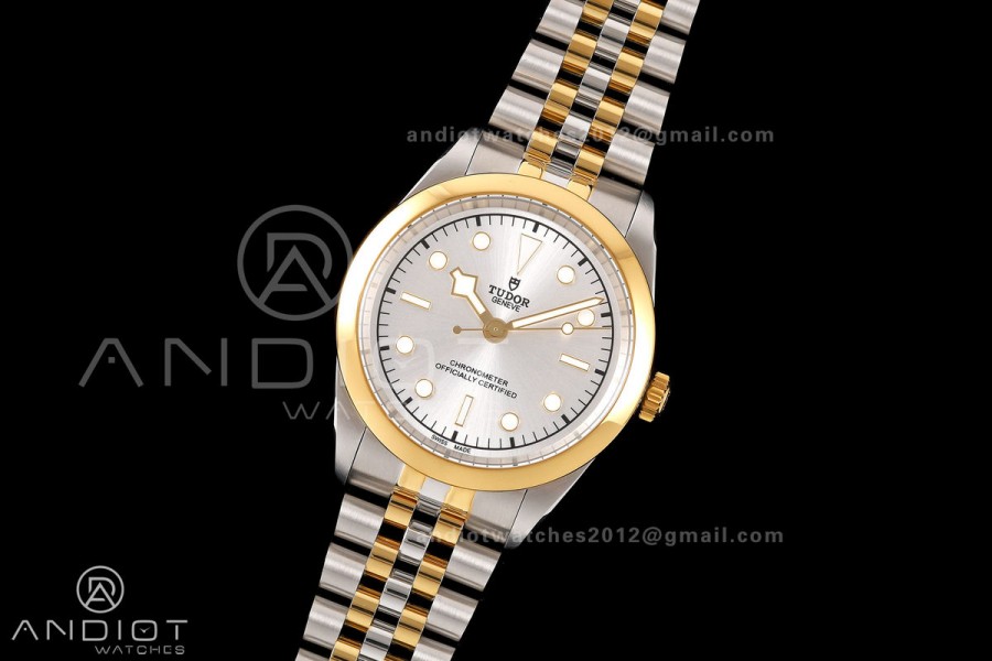 Black Bay One 41 SS/YG HTF 1:1 Best Edition Silver Diamonds Dial on SS/YG Bracelet A26J