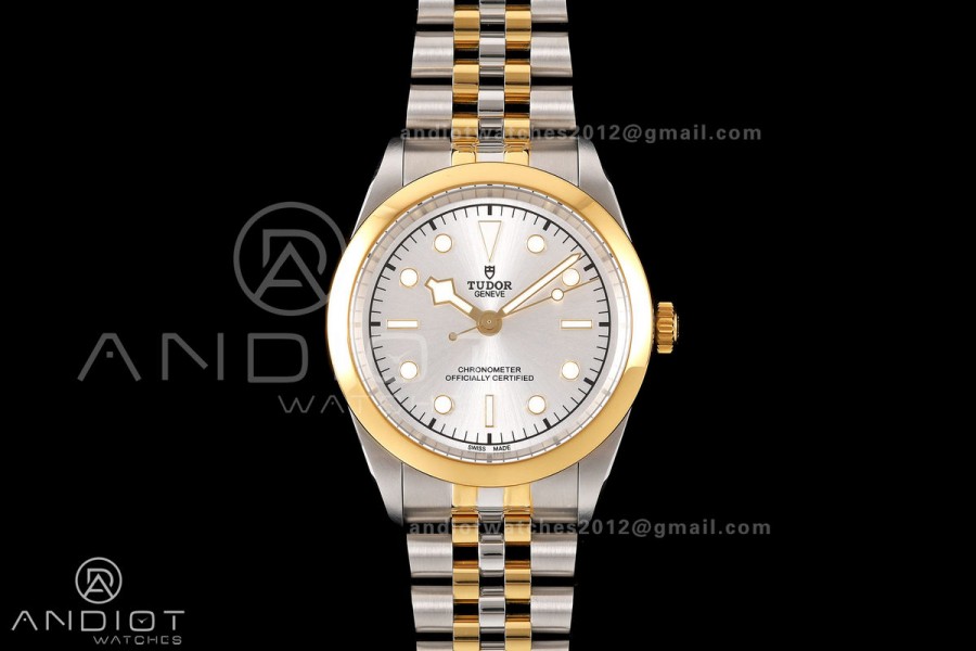 Black Bay One 41 SS/YG HTF 1:1 Best Edition Silver Diamonds Dial on SS/YG Bracelet A26J