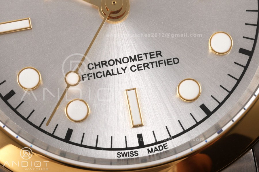 Black Bay One 41 SS/YG HTF 1:1 Best Edition Silver Diamonds Dial on SS/YG Bracelet A26J