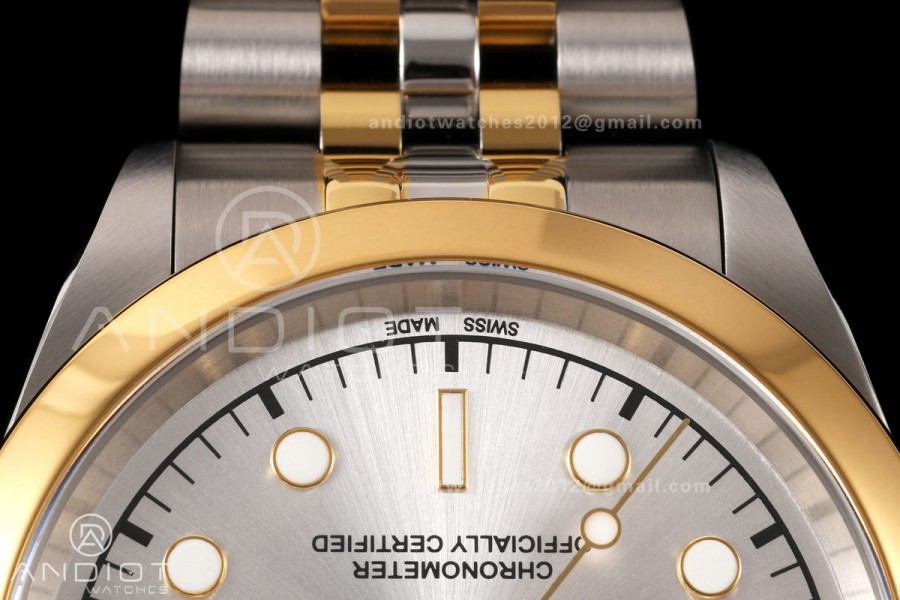 Black Bay One 41 SS/YG HTF 1:1 Best Edition Silver Diamonds Dial on SS/YG Bracelet A26J