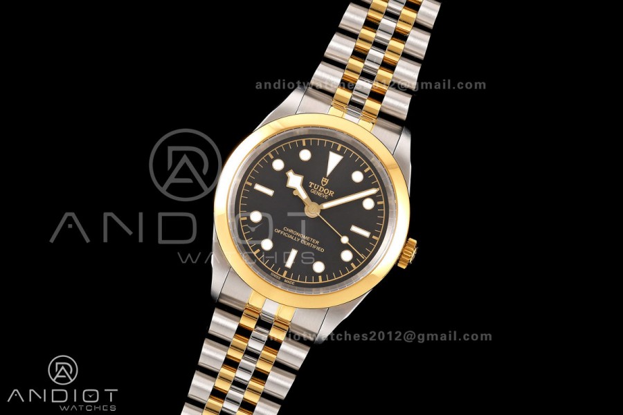 Black Bay One 41 SS/YG HTF 1:1 Best Edition Black Dial on SS/YG Bracelet A26J