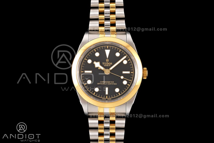 Black Bay One 41 SS/YG HTF 1:1 Best Edition Black Dial on SS/YG Bracelet A26J