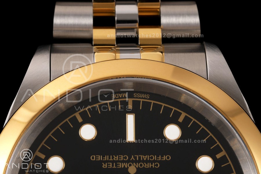 Black Bay One 41 SS/YG HTF 1:1 Best Edition Black Dial on SS/YG Bracelet A26J
