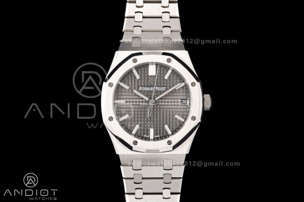 Royal Oak 15500 SS OCTA 1:1 Best Edition Gray Dial...