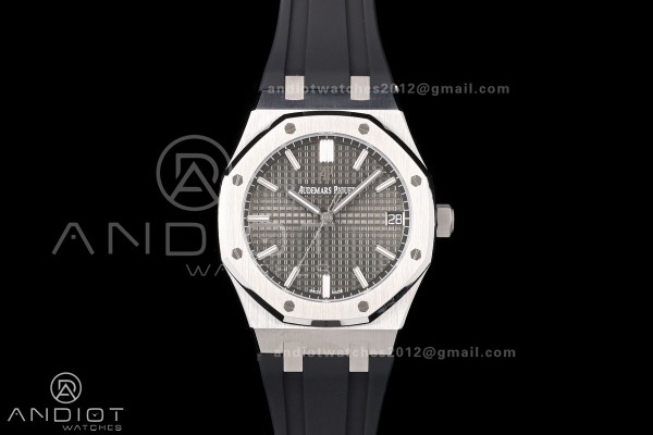 Royal Oak 15500 SS OCTA 1:1 Best Edition Gray Dial...