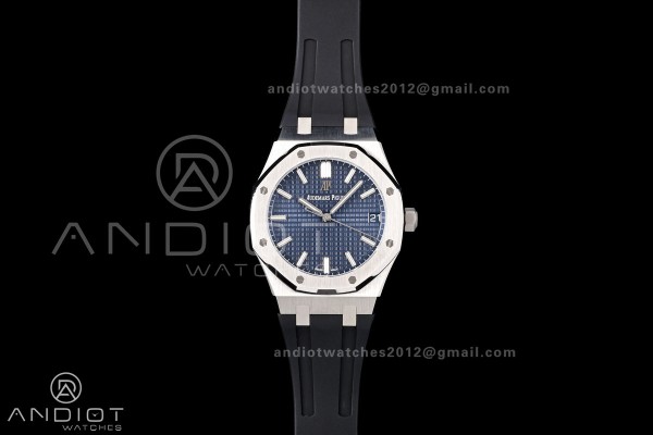 Royal Oak 15500 SS OCTA 1:1 Best Edition Blue Dial...