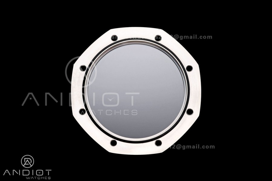 Royal Oak 15510 SS OCTA 1:1 Best Edition Gray Dial on Black Rubber Strap JH4302 Super Clone (Free Sprung)