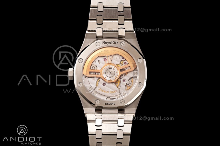 Royal Oak 15510 SS OCTA 1:1 Best Edition White Dial on SS Bracelet JH4302 Super Clone (Free Sprung)