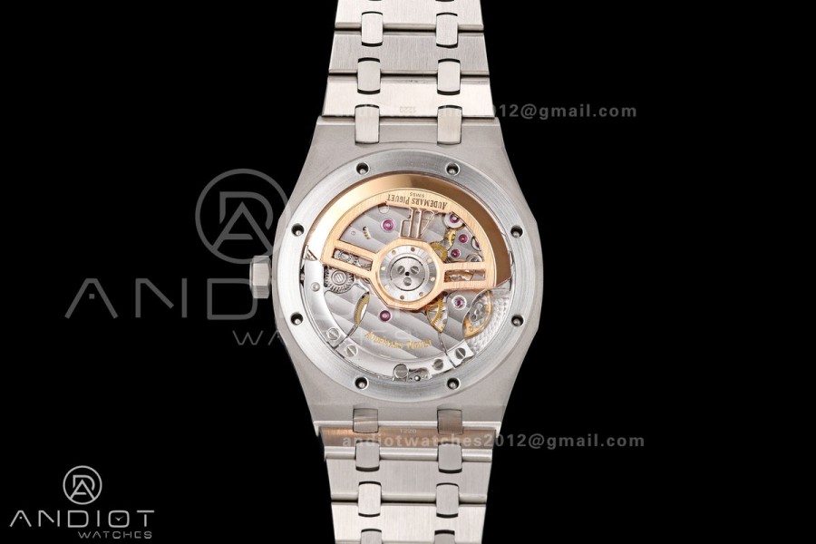 Royal Oak 15510 SS OCTA 1:1 Best Edition Green Dial on SS Bracelet JH4302 Super Clone (Free Sprung)