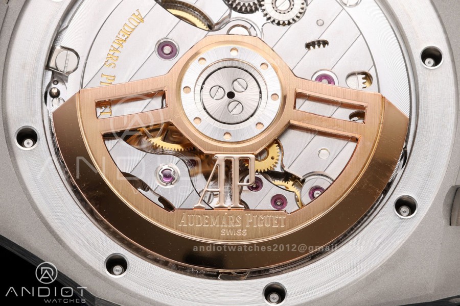 Royal Oak 15510 SS OCTA 1:1 Best Edition Green Dial on SS Bracelet JH4302 Super Clone (Free Sprung)