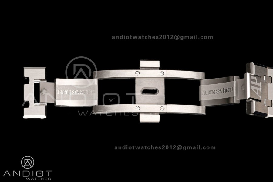 Royal Oak 15510 SS OCTA 1:1 Best Edition Green Dial on SS Bracelet JH4302 Super Clone (Free Sprung)