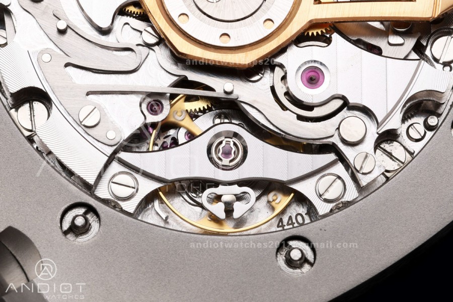 Royal Oak Chrono 26240 SS OCTA 1:1 Best Edition Black Dial on SS Bracelet JH4401 Super Clone (Free Sprung)