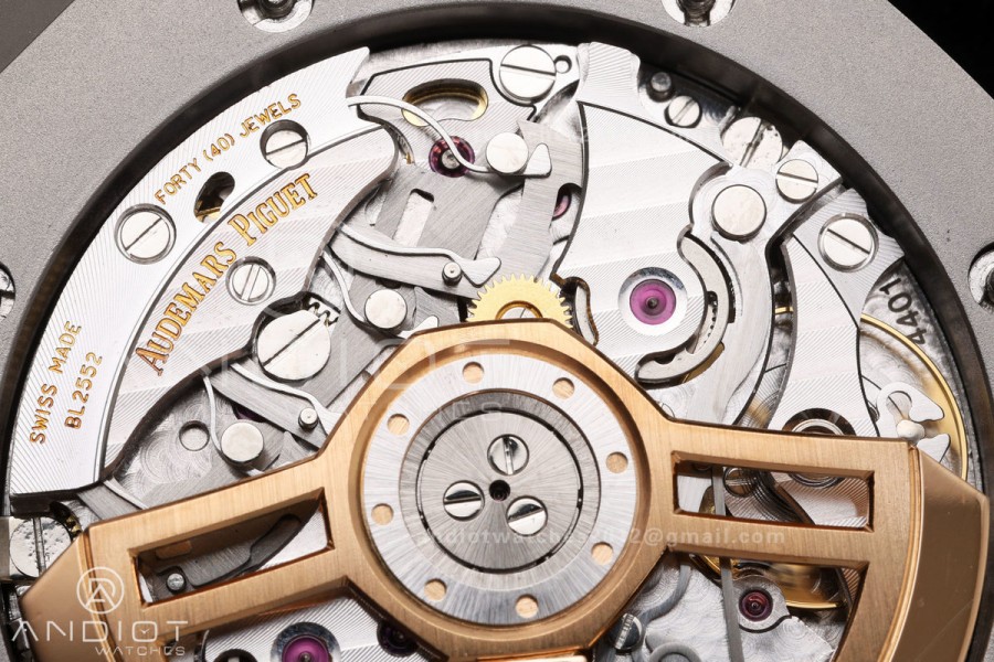 Royal Oak Chrono 26240 SS OCTA 1:1 Best Edition Black Dial on SS Bracelet JH4401 Super Clone (Free Sprung)