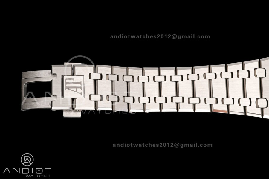 Royal Oak Chrono 26240 SS OCTA 1:1 Best Edition Purple Dial on SS Bracelet JH4401 Super Clone (Free Sprung)