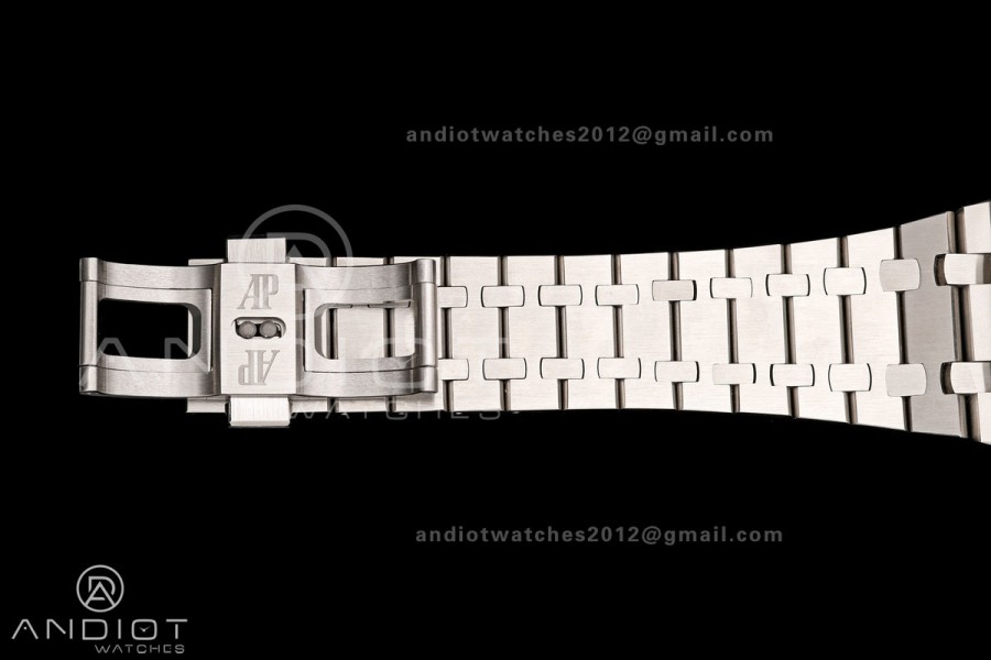 Royal Oak Chrono 26240 SS OCTA 1:1 Best Edition Purple Dial on SS Bracelet JH4401 Super Clone (Free Sprung)
