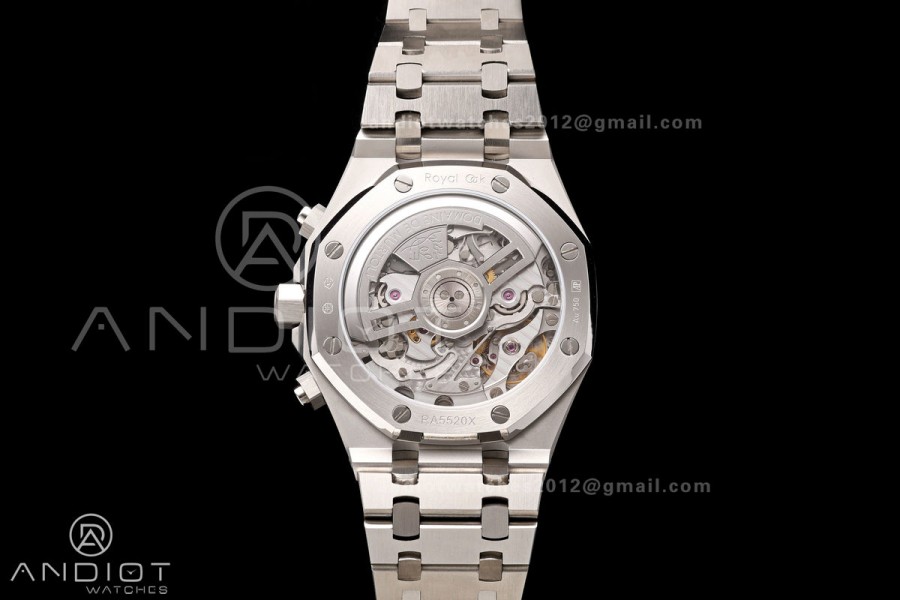 Royal Oak Chrono 26240 SS OCTA 1:1 Best Edition Purple Dial on SS Bracelet JH4401 Super Clone (Free Sprung)