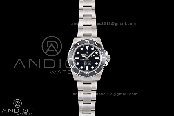 Submariner 41mm 124060 No Date RICH 1:1 Best Edition 904L SS Case and Bracelet JH3230 V2 (Free Sprung)