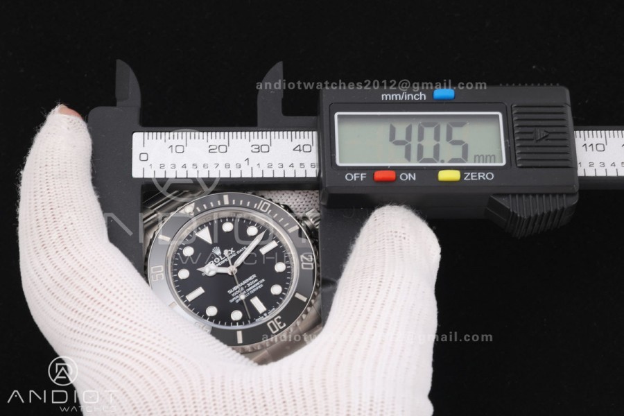 Submariner 41mm 124060 No Date RICH 1:1 Best Edition 904L SS Case and Bracelet JH3230 V2 (Free Sprung)