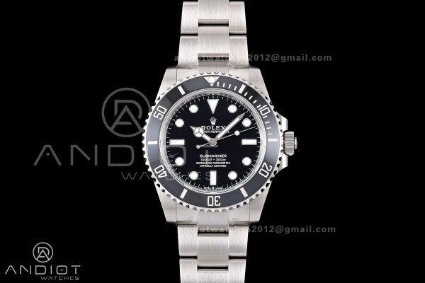 Submariner 41mm 124060 No Date RICH 1:1 Best Edition 904L SS Case and Bracelet JH3230 V2 (Free Sprung)